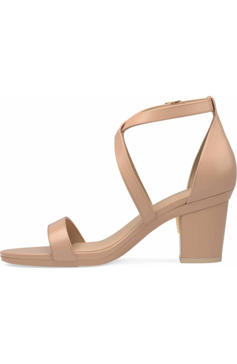 Pashion Footwear The Sandal 3" Block Heel, Alternate, color, Latte Leather