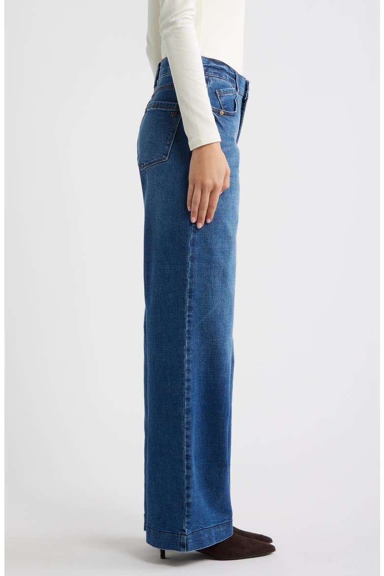 Sam High Waist Wide Leg Jeans, Alternate, color, MID BLUE