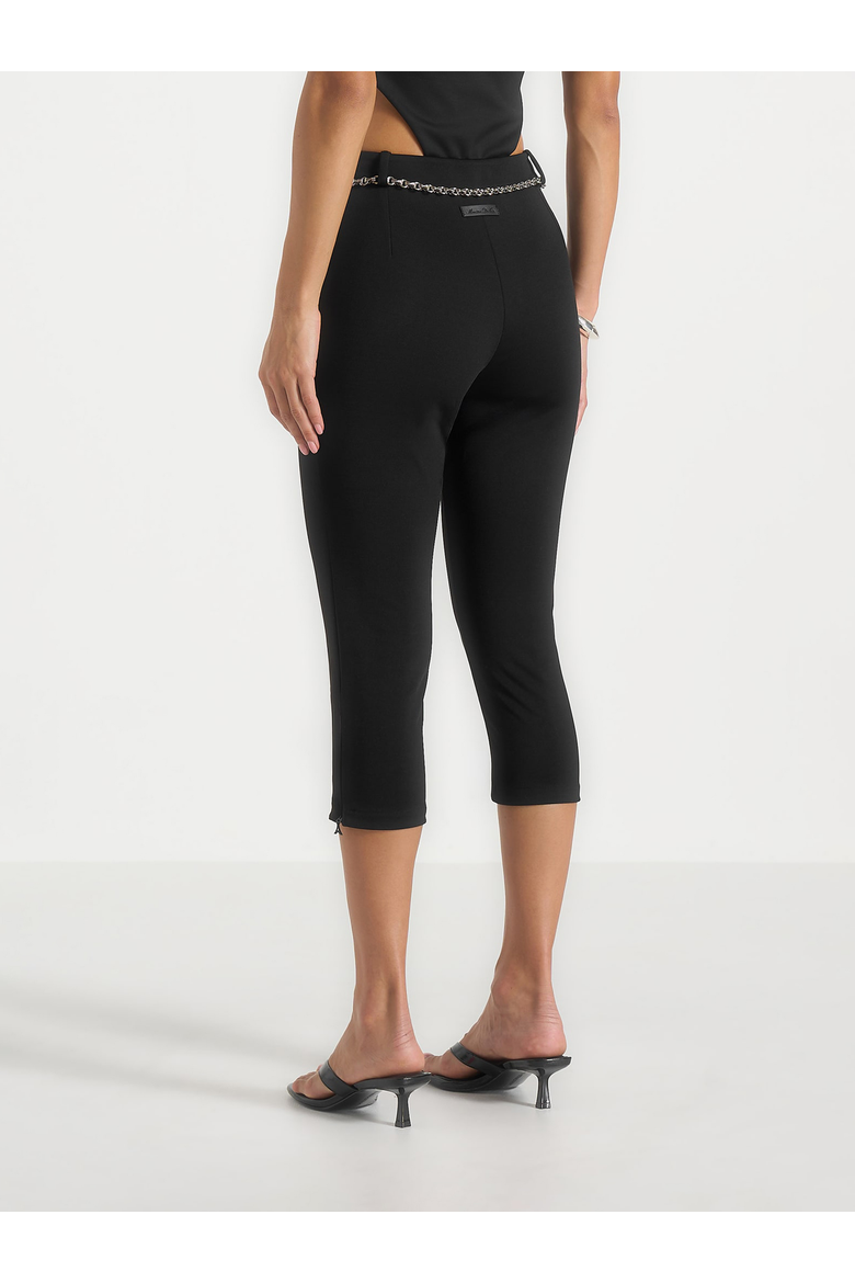 Una Capri Leggings, Alternate, color, Black