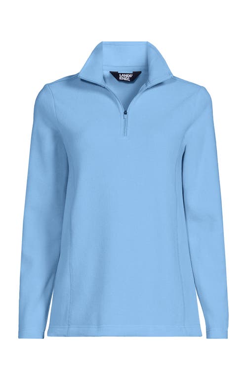 Lands' End Anyweather Fleece Quarter Zip Pullover In Bermuda Blue
