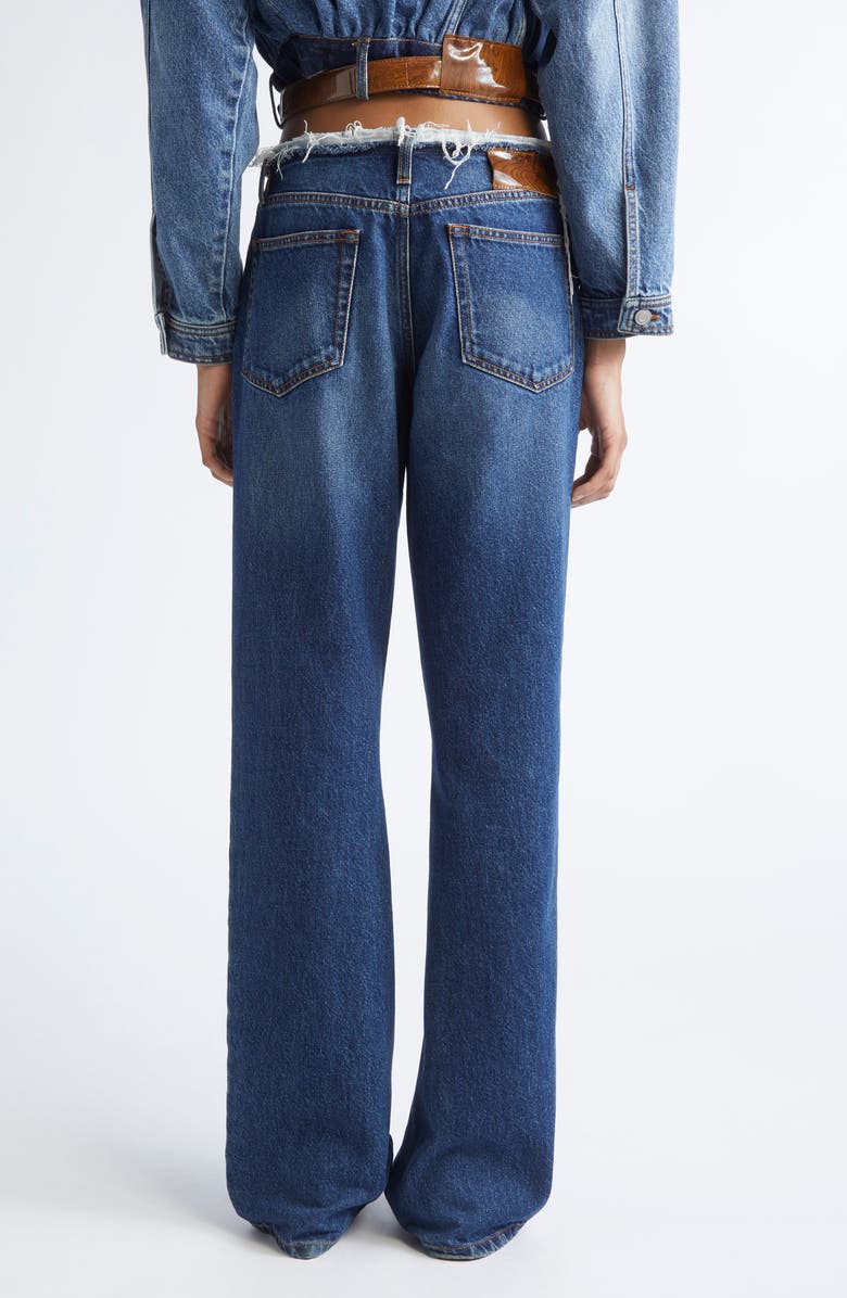 JULIE KEGELS Po Straight Leg Jeans, Alternate, color, Dark Blue