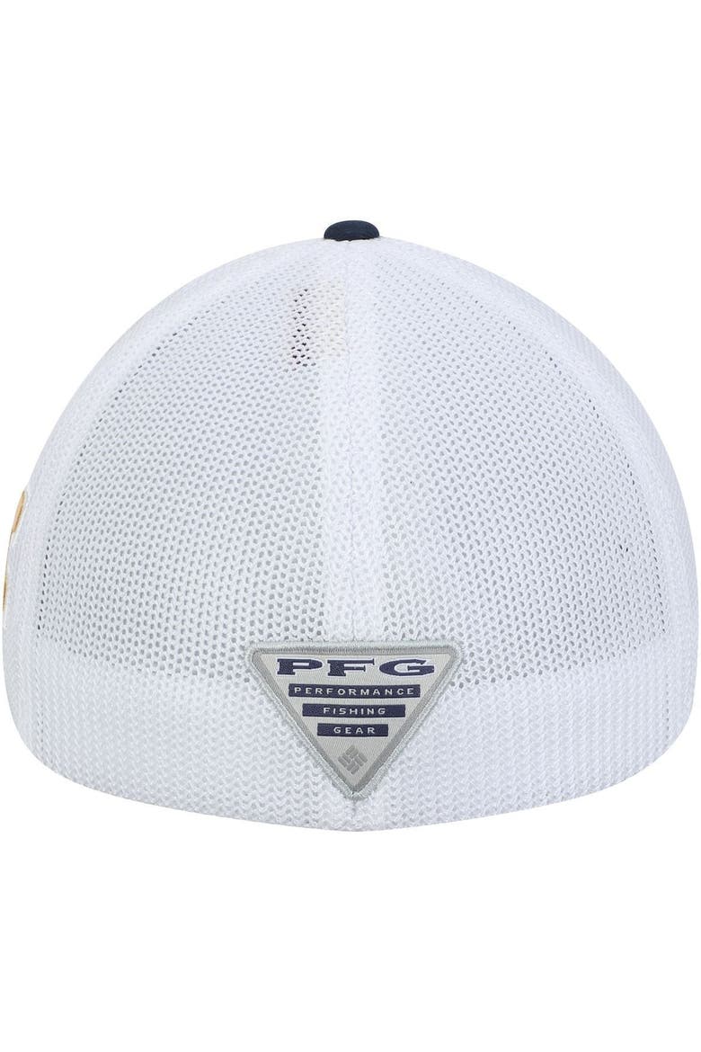 Men's Columbia Navy West Virginia Mountaineers Collegiate PFG Flex Hat, Alternate, color, NAVY