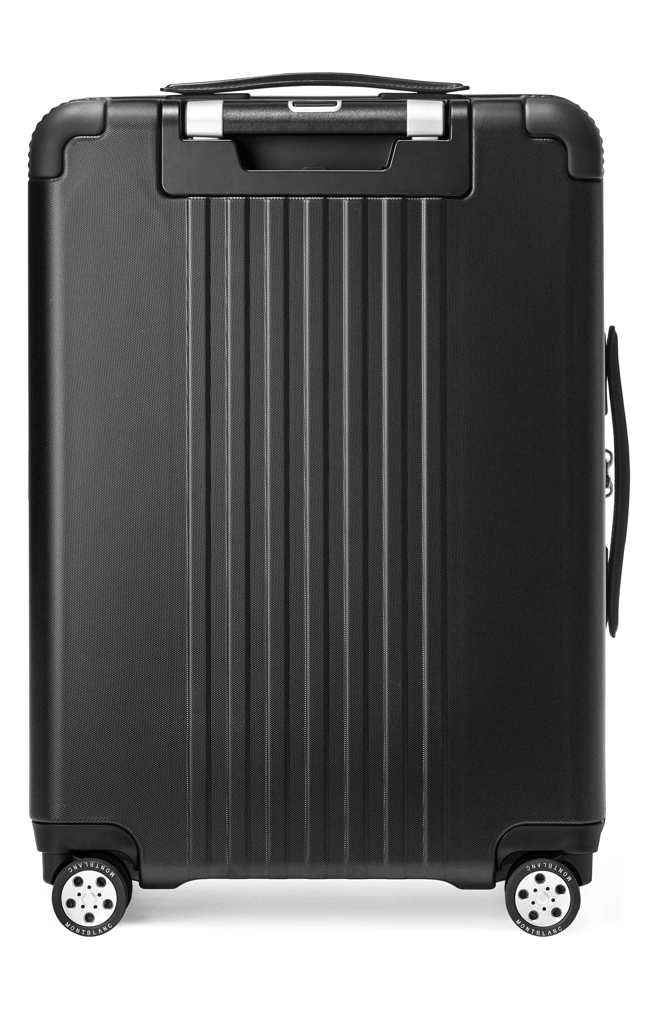 Montblanc #MY4810 Cabin Trolley Carry-On Spinner Luggage, Alternate, color, Black