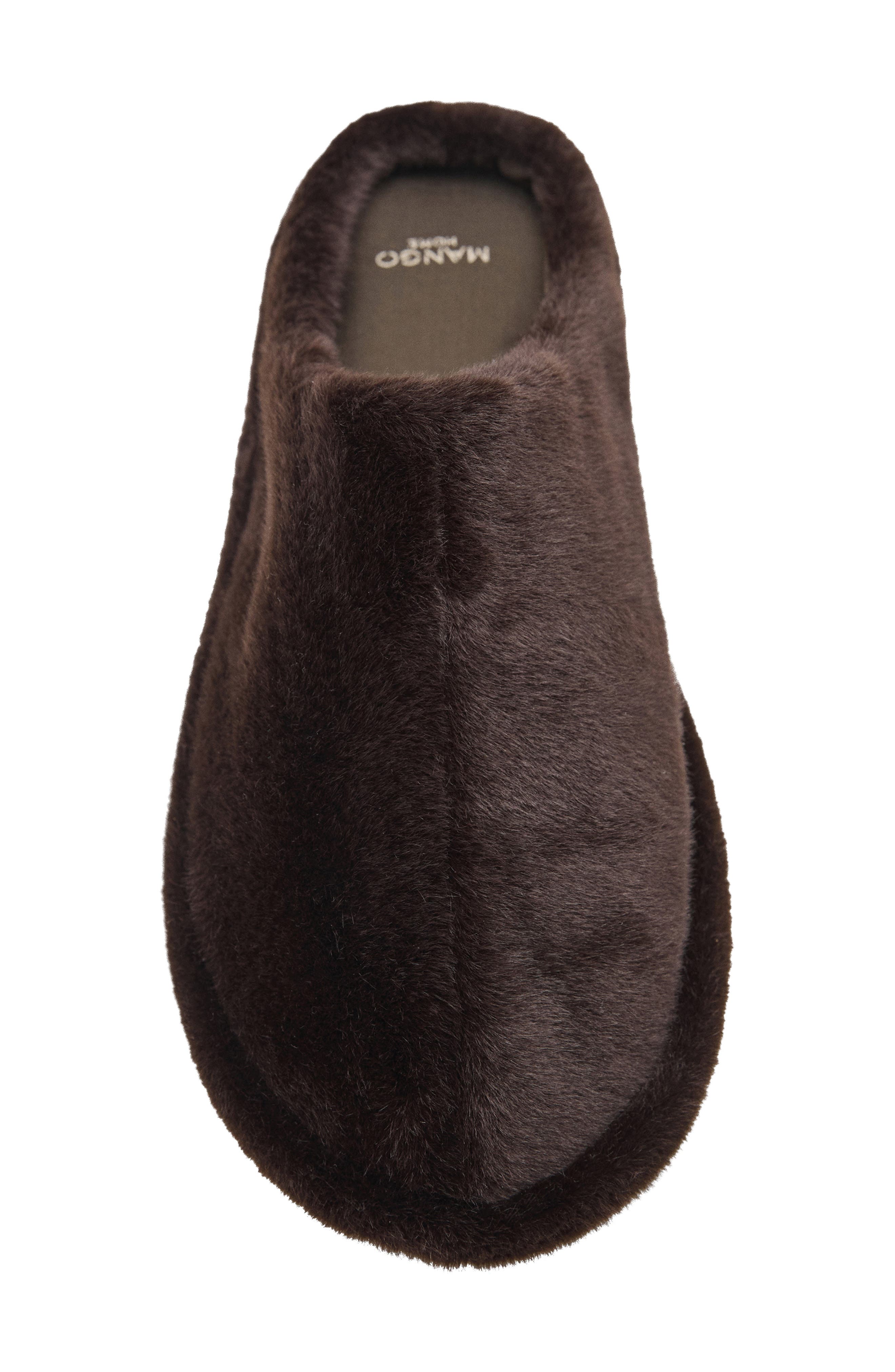 MANGO Faux Fur Slipper, Alternate, color, 