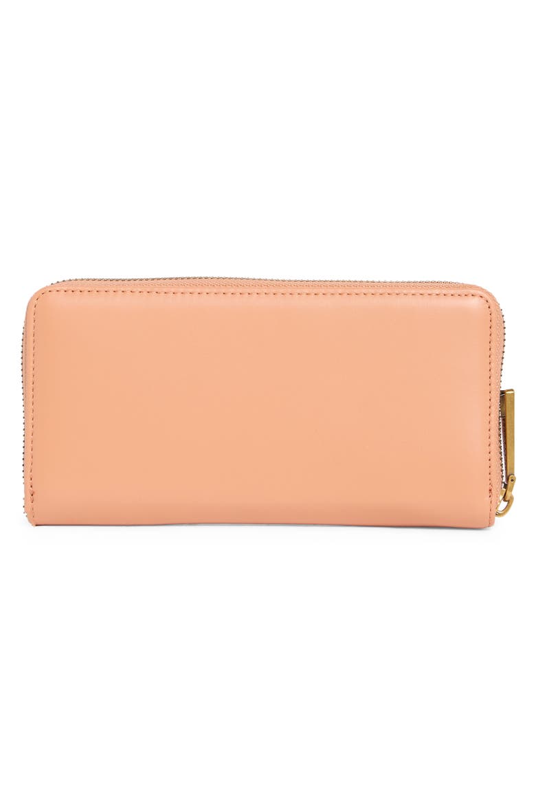Chelsea Zip Around Leather Wallet, Alternate, color, TAN COMB