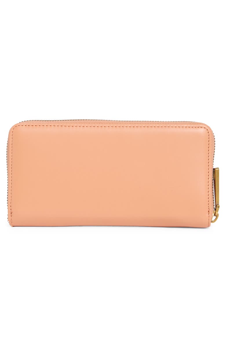 Kurt Geiger London Chelsea Zip Around Leather Wallet, Alternate, color, Tan Comb