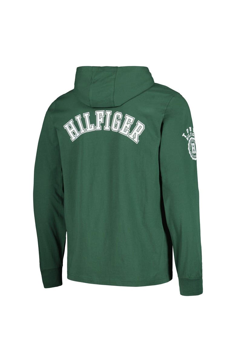 Tommy Hilfiger Men's Tommy Hilfiger Green Green Bay Packers Morgan Long Sleeve Hoodie T-Shirt, Alternate, color, Green