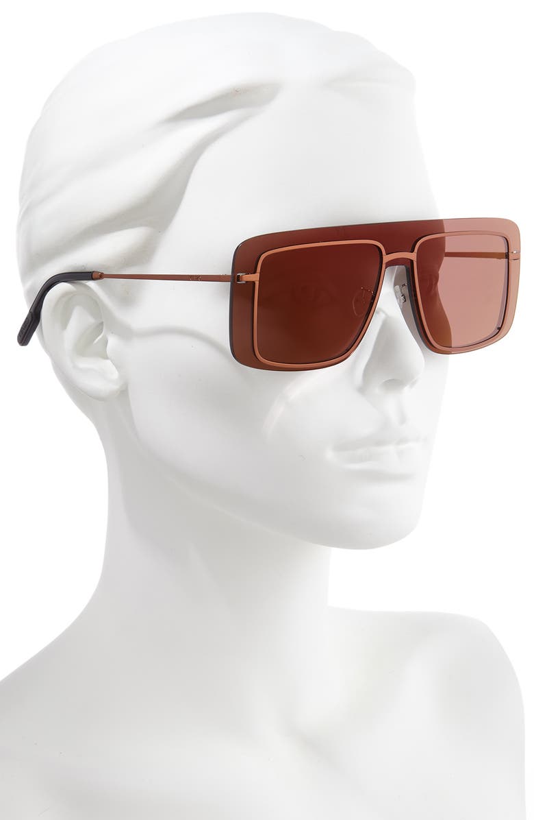 KENZO 149mm,Shield Sunglasses, Alternate, color, 