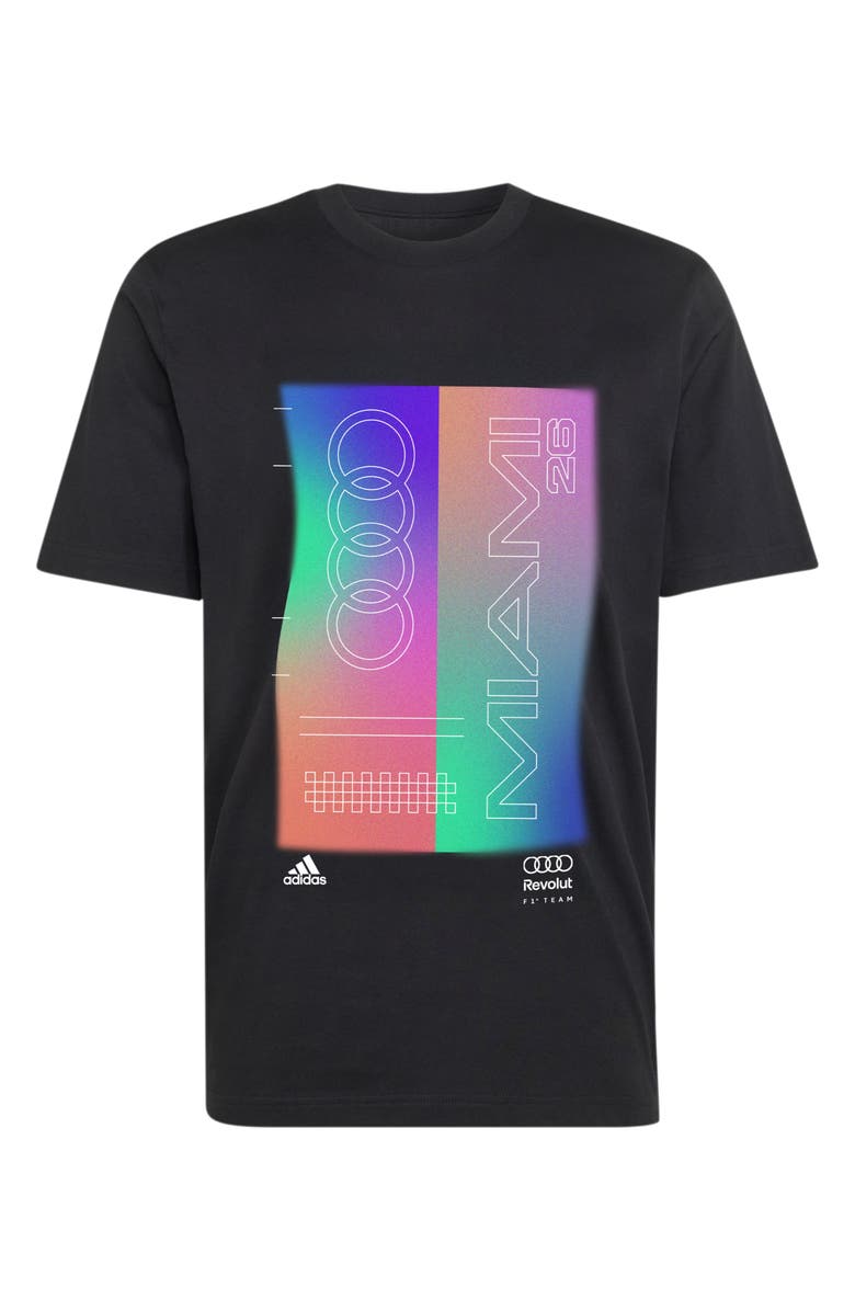adidas Audi Revolut F1<sup>®</sup> Team Teamgeist Graphic T-Shirt, Alternate, color, Black