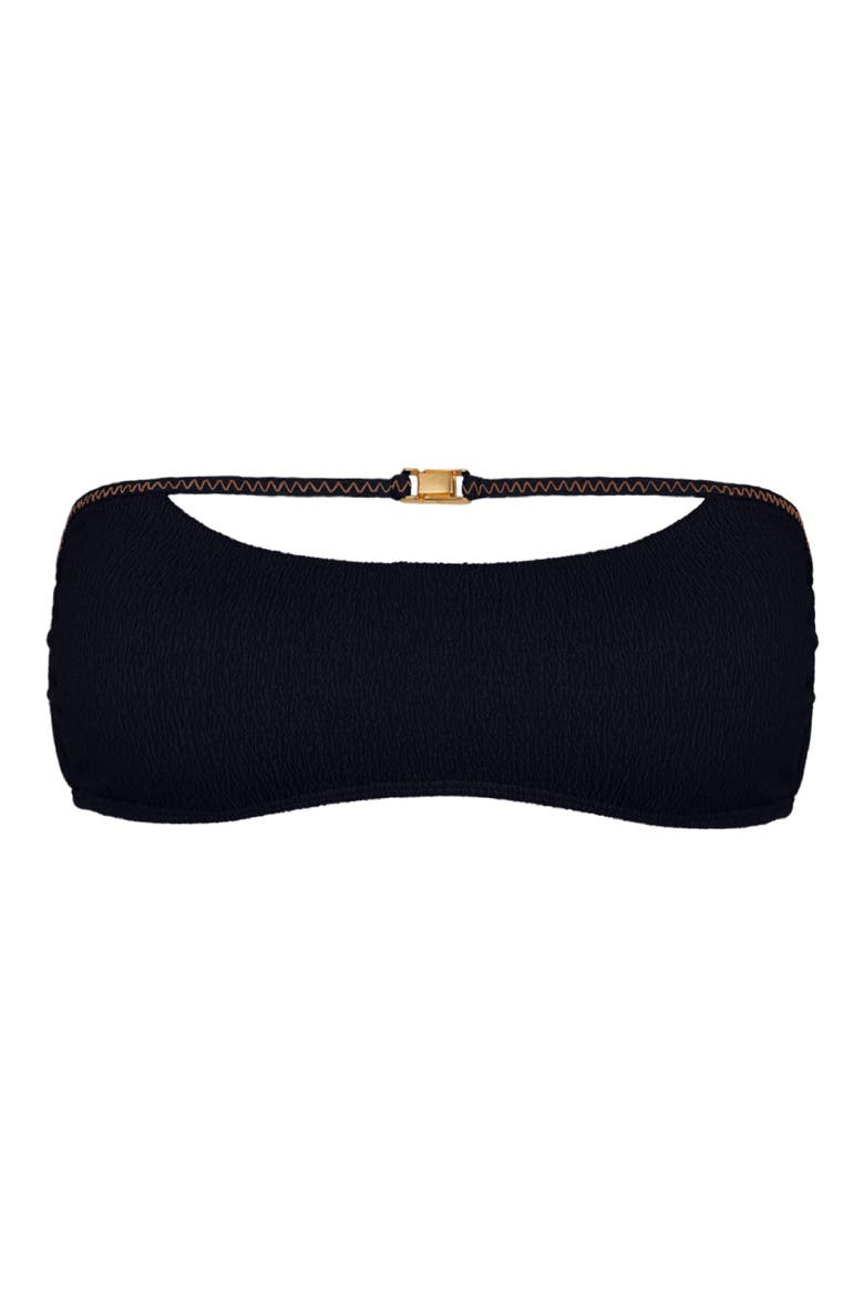Mia Bandeau Bikini Top, Alternate, color, BLACK