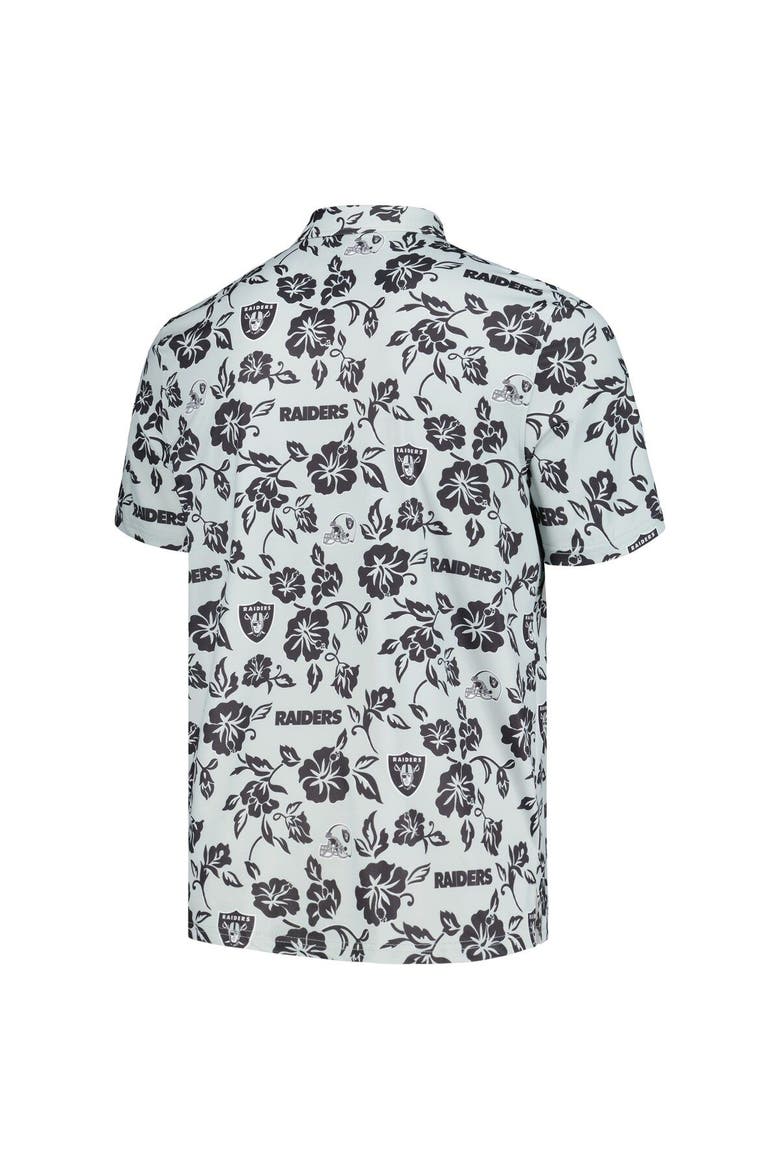 Men's Reyn Spooner Silver Las Vegas Raiders Pua Performance Polo, Alternate, color, Silver