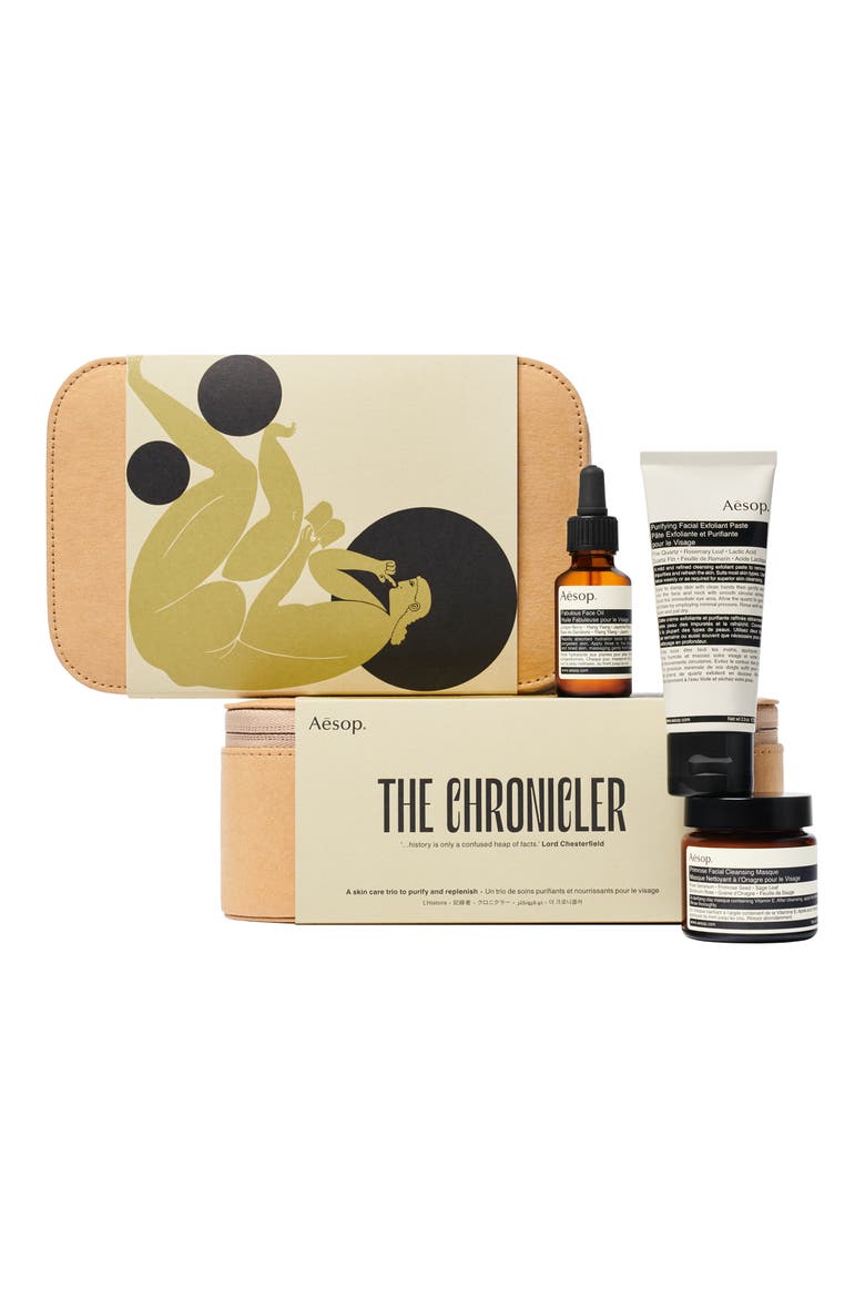The Chronicler Skin Care Trio, Main, color, NO COLOR