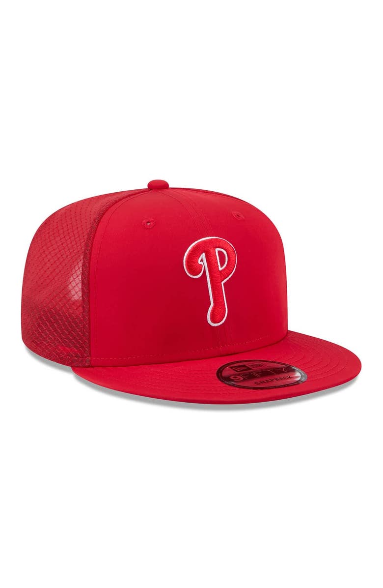 New Era Men's New Era Red Philadelphia Phillies 2026 Batting Practice 9FIFTY Snapback Hat, Alternate, color, Red