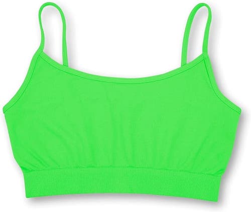 Malibu Sugar Solid Bra Cami In Green