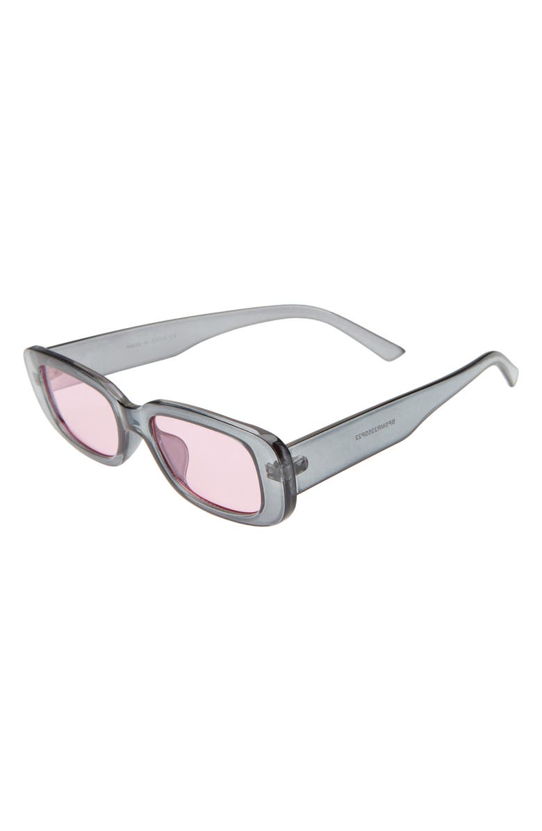 BP. Rectangular Sunglasses, Alternate, color, Grey- Pink