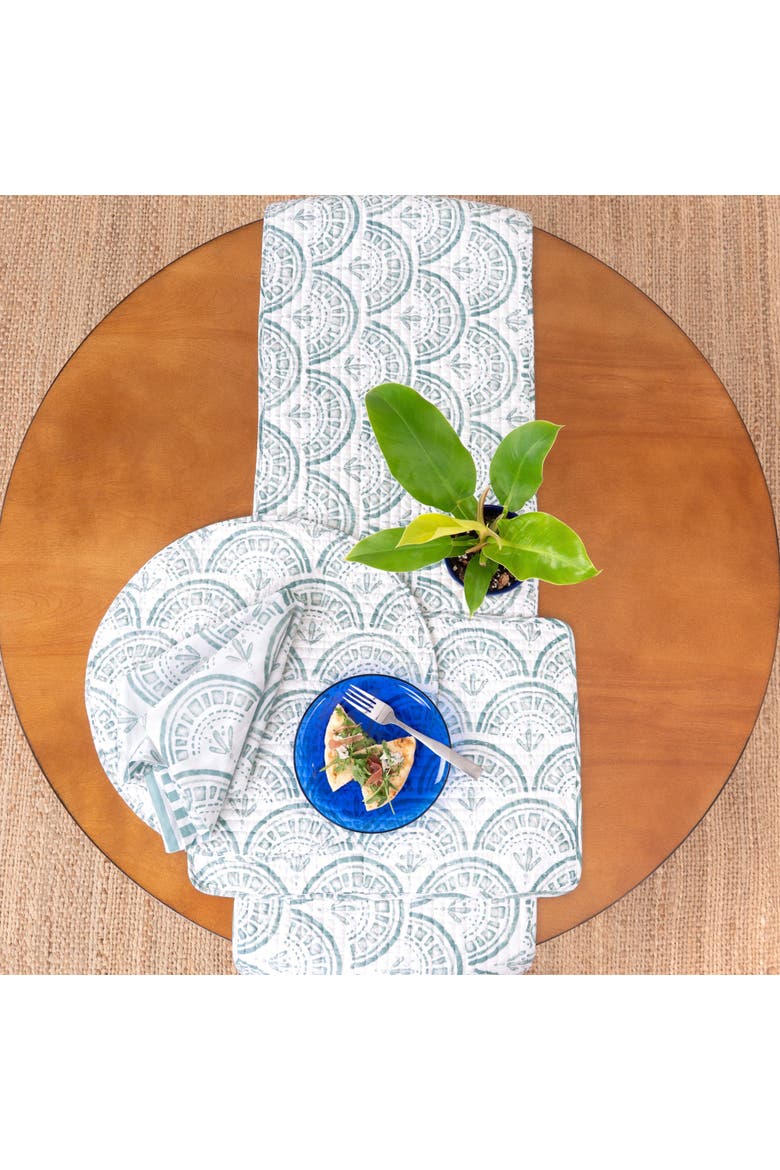 Halsey Set of 4 Placemats13" x 19", Alternate, color, Blue