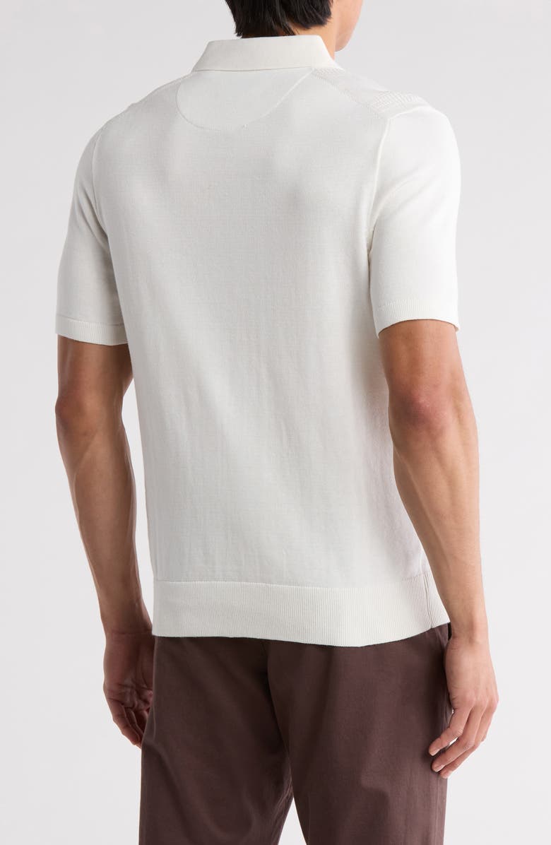 DENIM AND FLOWER Sweater Zip Polo, Alternate, color,