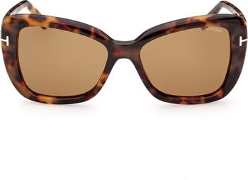 クールな目元★TOM FORD Maeve 55mm バタフライサングラス TOM FORD Maeve 55mm Gradient Butterfly Sunglasses | Nordstrom