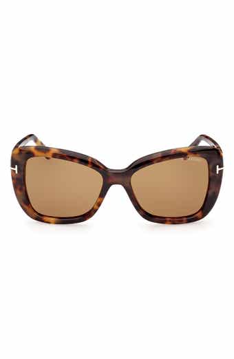 TOM FORD Maeve 55mm Gradient Butterfly Sunglasses