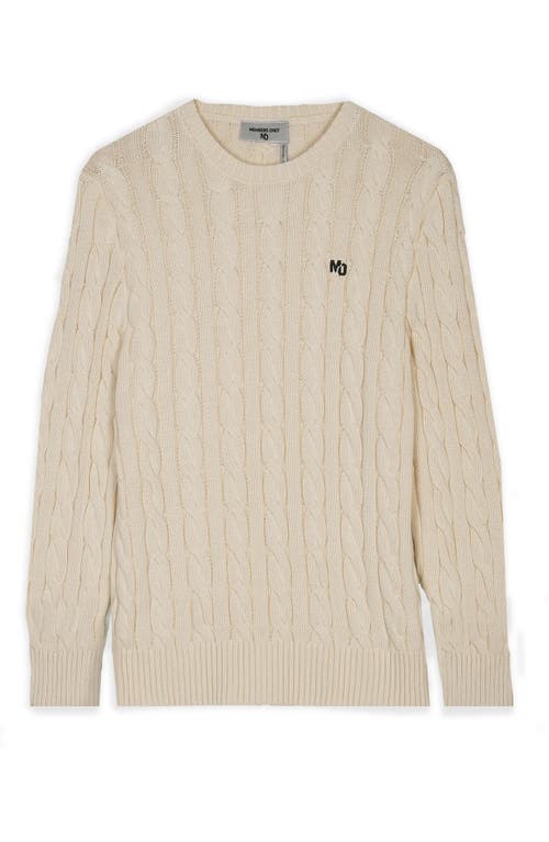 Members Only Crew Neck Cable Sweater