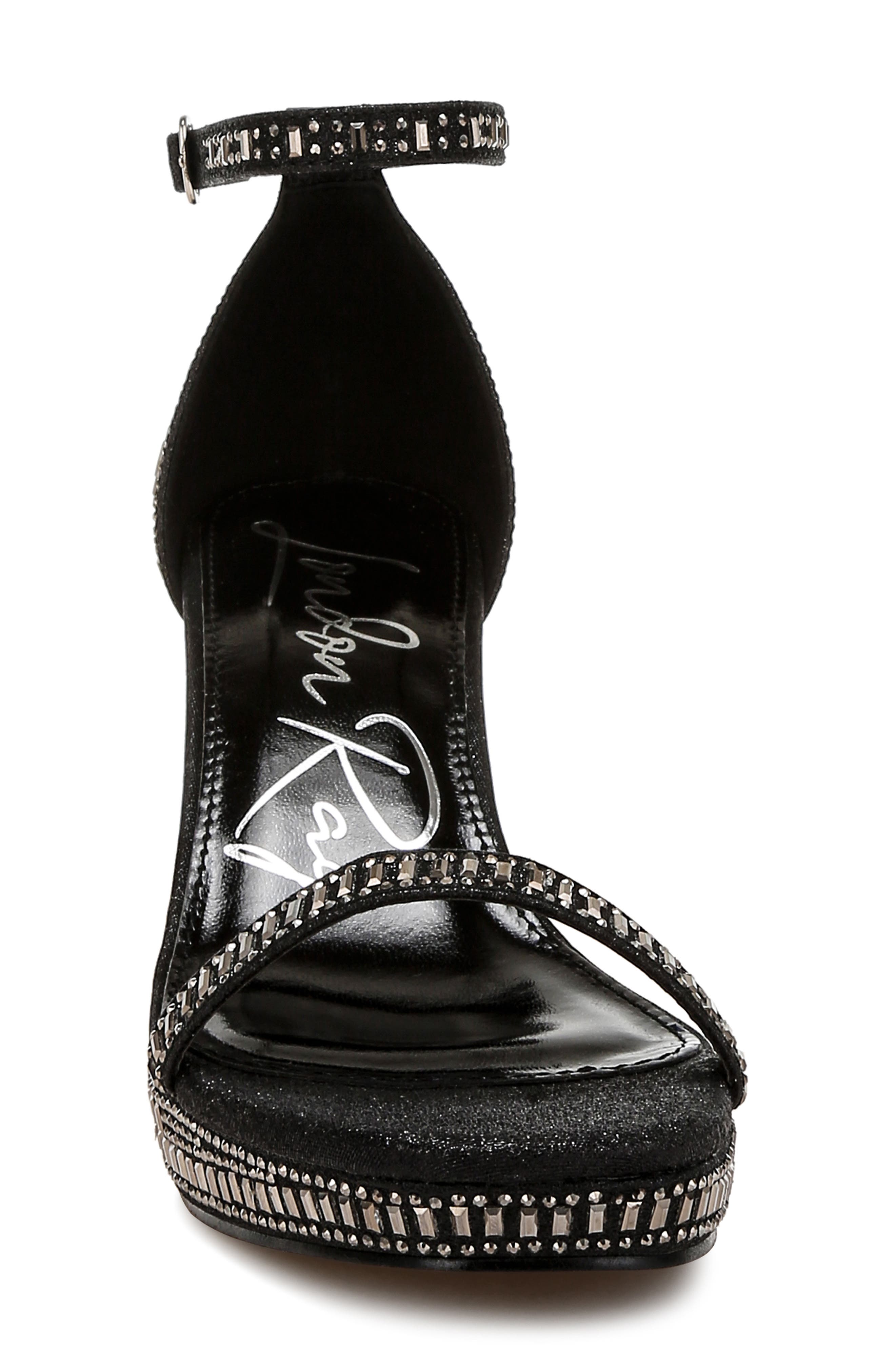 LONDON RAG Ronan Crystal Embellished Platform Sandal, Alternate, color, 