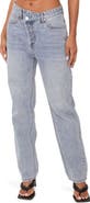 EDIKTED Crossover Boyfriend Jeans