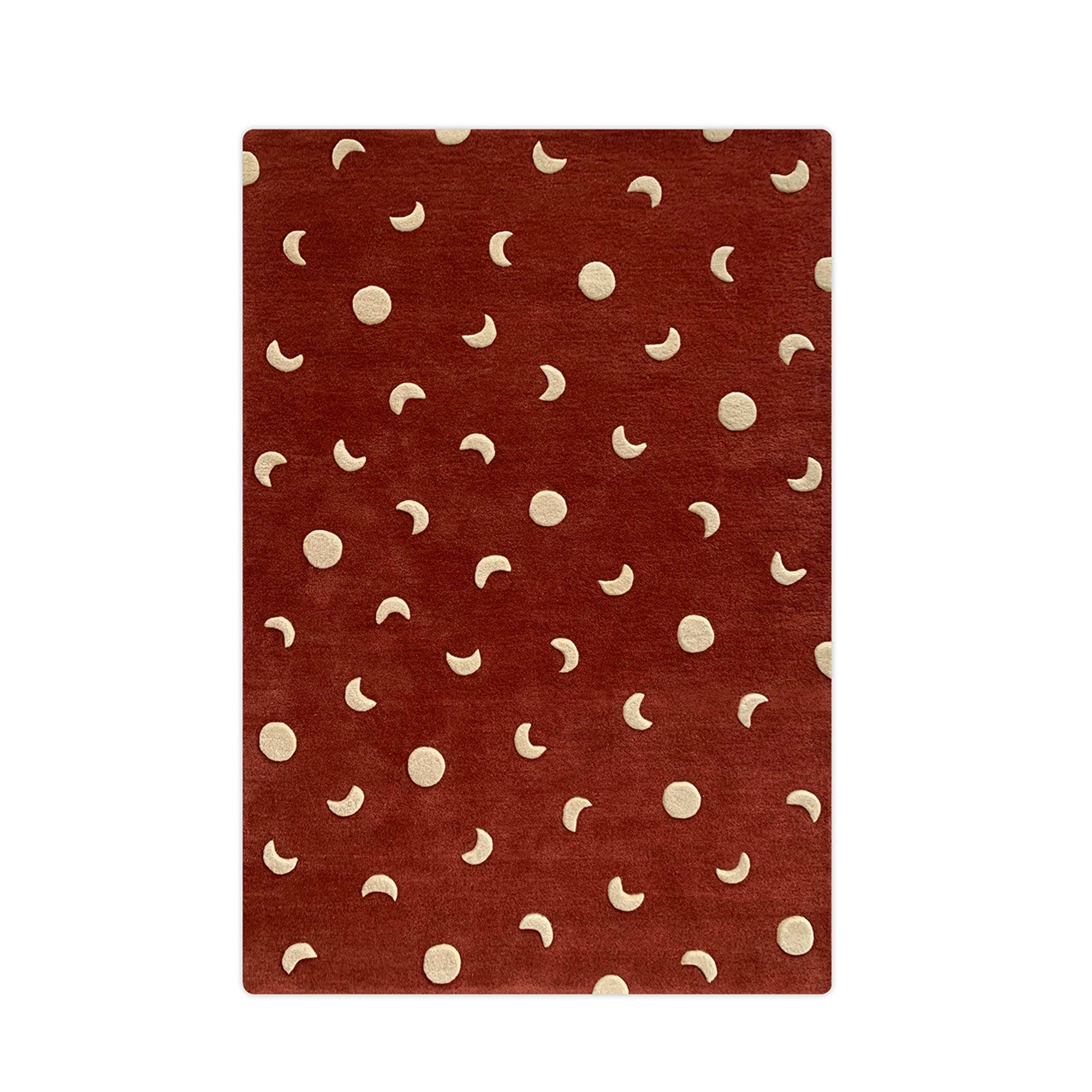 Brick Red / Gold Print