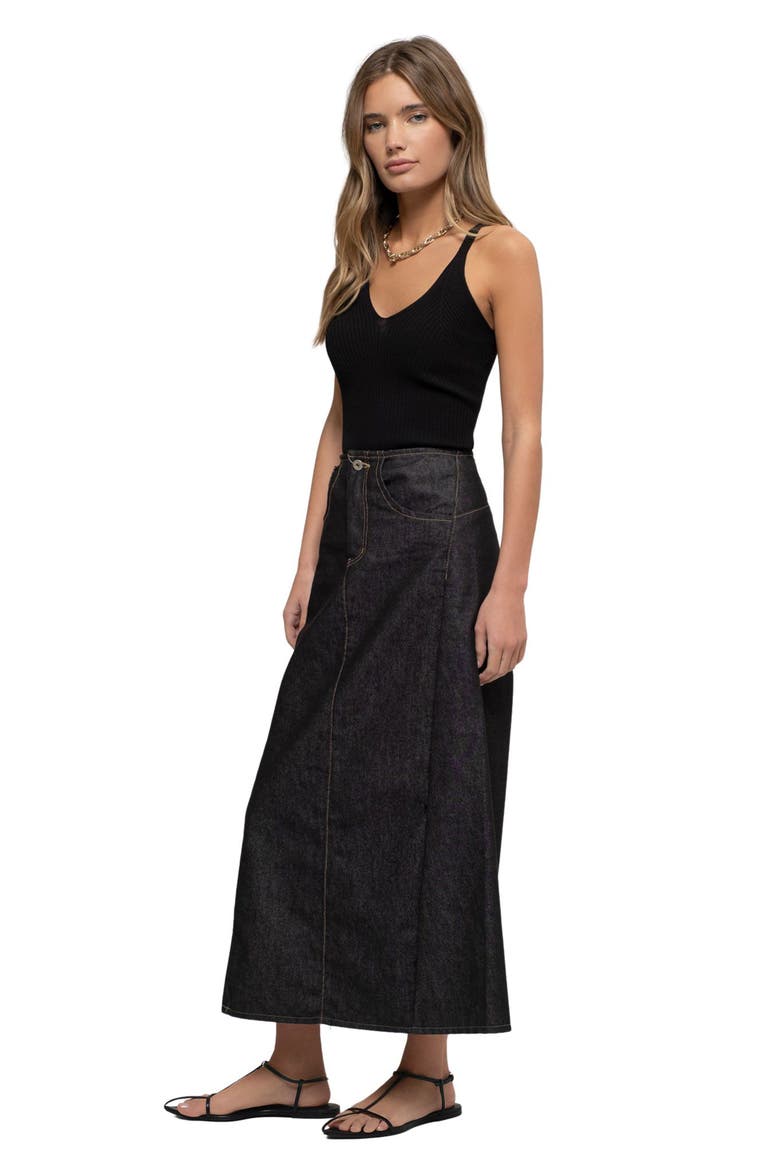 V-Neck Ribbed Crop Tank, Alternate, color, BLACK