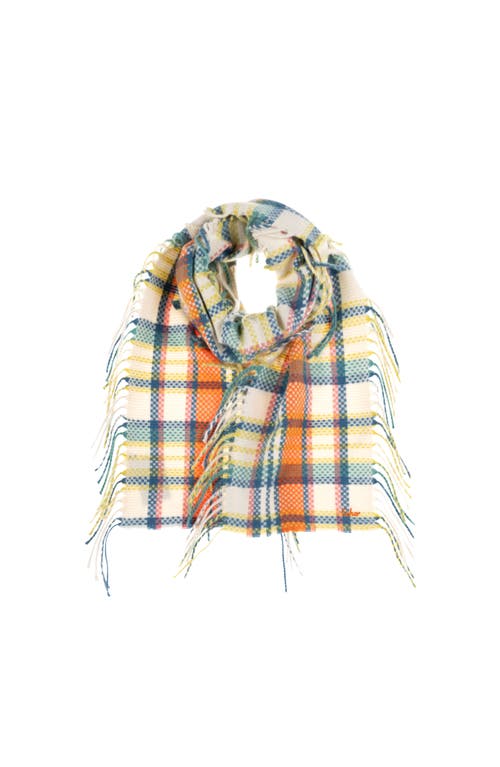 Echo Vintage Plaid Side Fringe In Brown