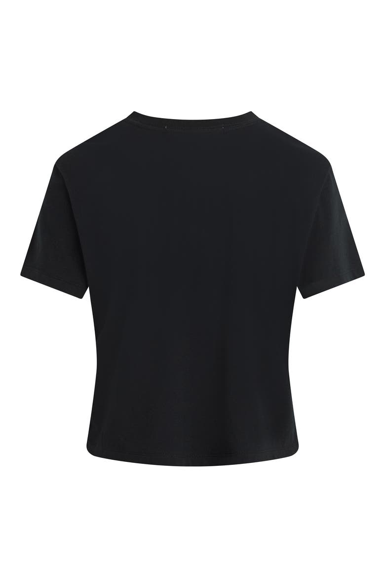 Cropped Collegiate Tee, Alternate, color, BLACK W/ WHITE