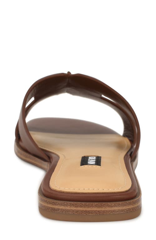 Nine West Giny Slide Sandal In Brown
