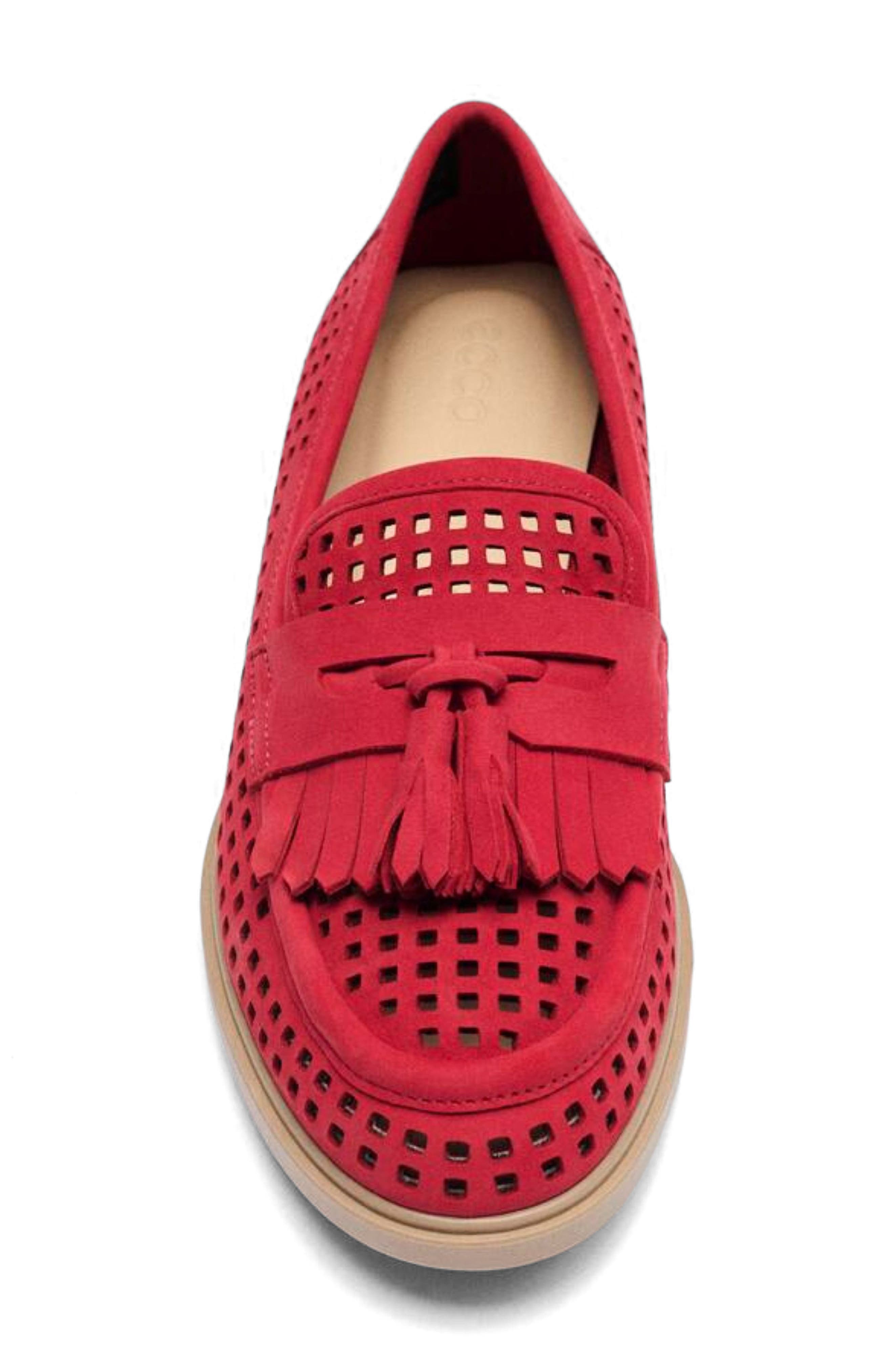 ECCO Classic 15 Tassel Loafer, Alternate, color, Chili Red