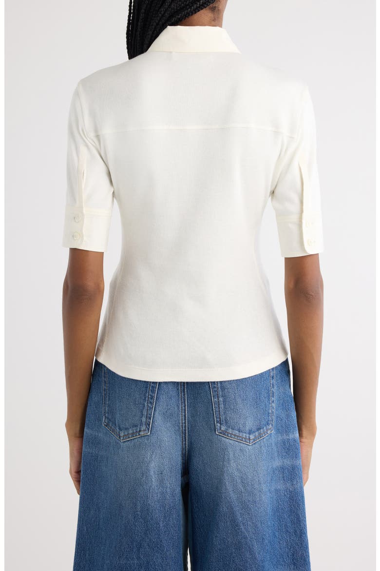 Mixed Media Utility Top, Alternate, color, COCONUT MILK