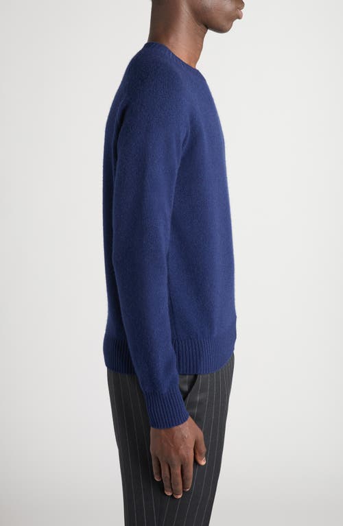 Tom Ford Men's Cashmere And Lambswool Raglan Crewneck Sweater In Blue