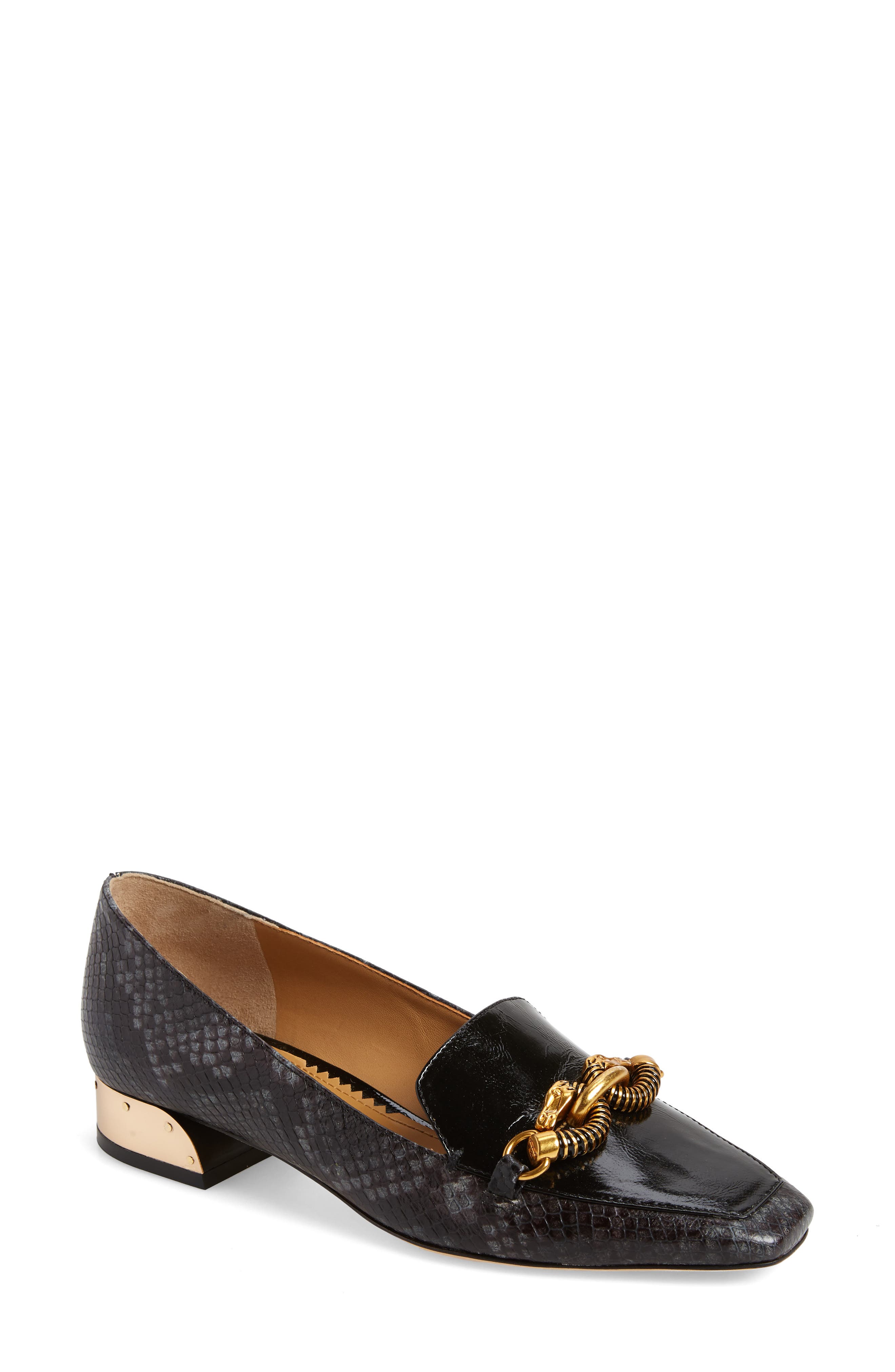 Jessa Loafer, Main, color, PERFECT BLACK SNAKE PRINT