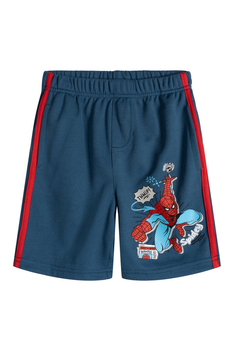 Avengers Athletic Mesh Shorts Multipack, Alternate, color, Navy Green Red