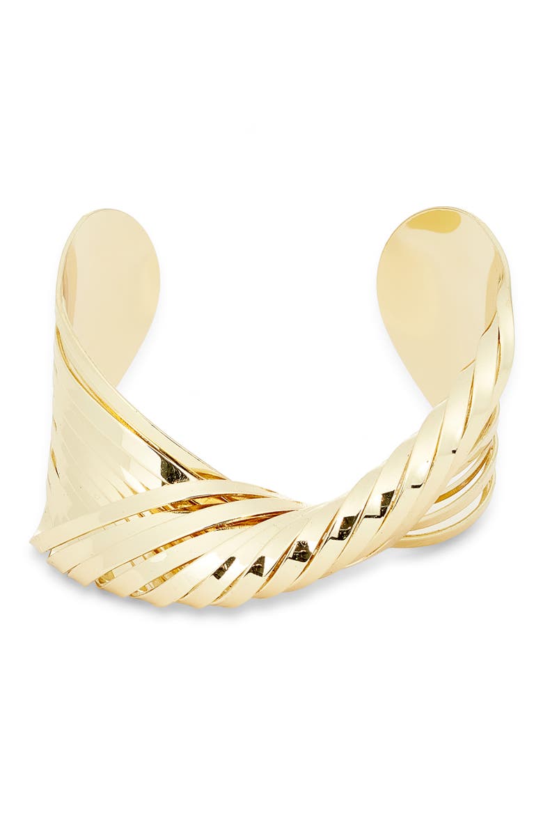 Twisted Cuff, Main, color, GOLD