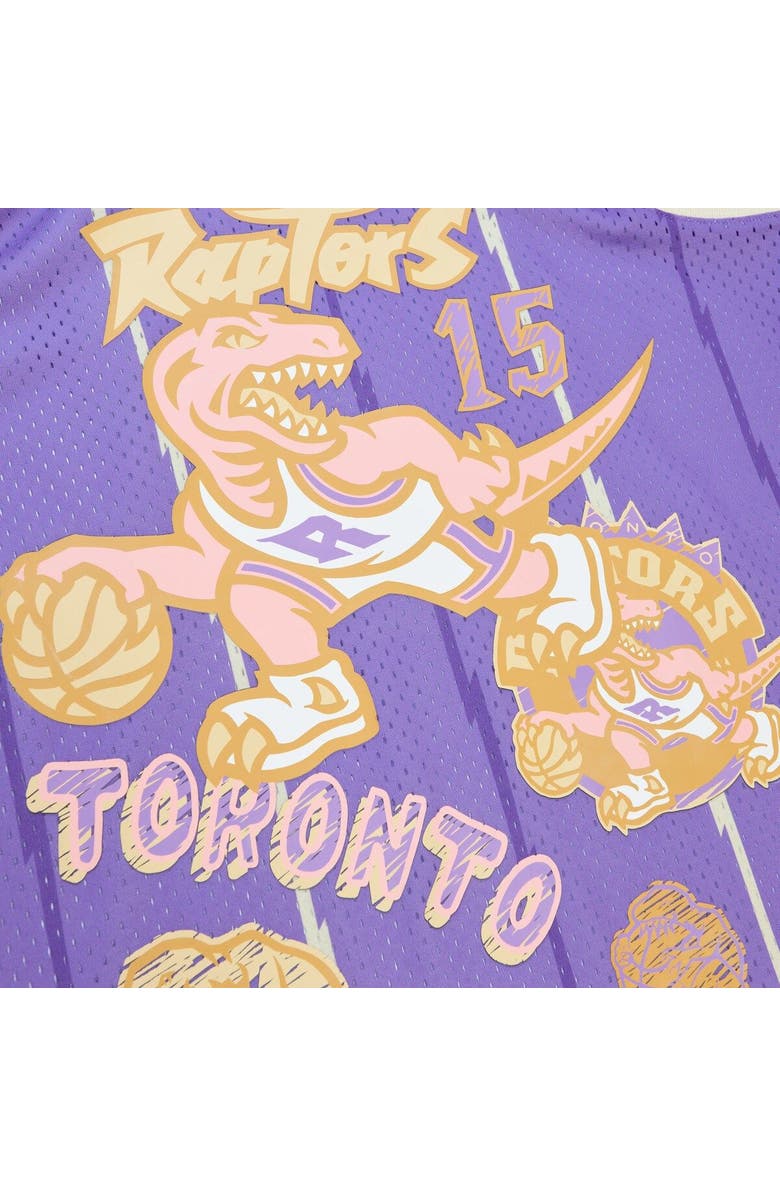 Mitchell & Ness Men's Mitchell & Ness Vince Carter Purple Toronto Raptors 1998/99 Swingman Sidewalk Sketch Jersey, Alternate, color, 