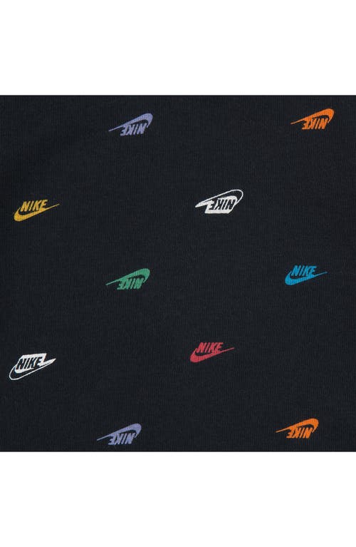 Nike Kids' Sportswear Club Graphic Hoodie & Sweatpants Set In Black