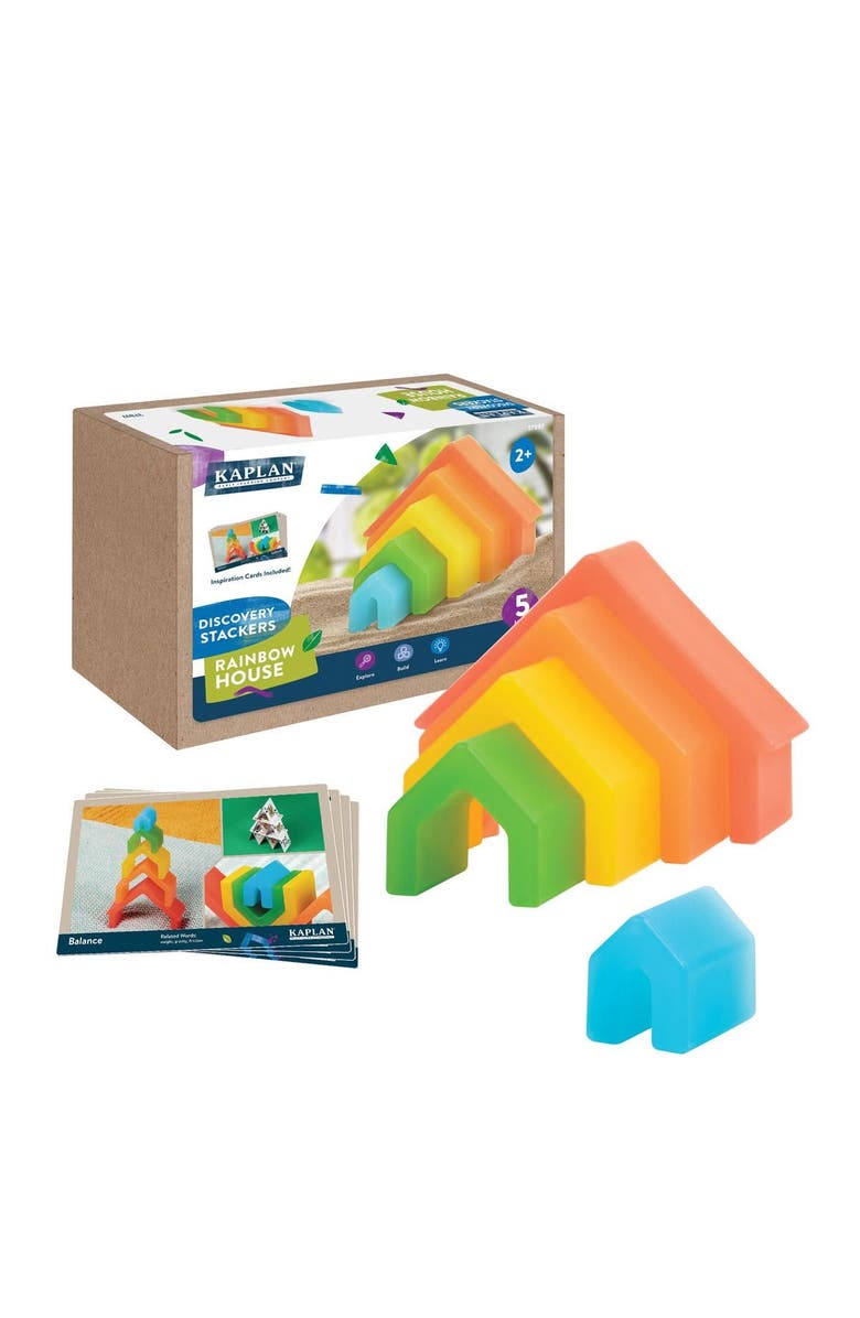 Kaplan Early Learning Company Discovery Stackers - Rainbow House - 5 Pieces, Main, color, Rainbow