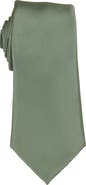 Brooklyn Brigade Men's Solid Satin X-Long Tie