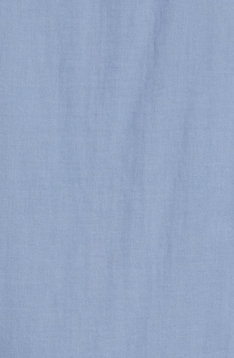 HIROSHI KATO Trim Fit Solid Button-Up Shirt, Alternate, color, Matte Blue