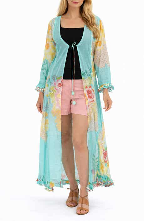 RANEES <p>Floral Cotton Cover-up</p>