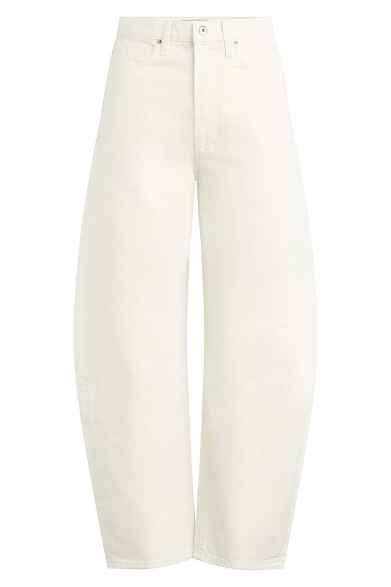 The Billie Barrel Leg Jeans, Alternate, color, MILK