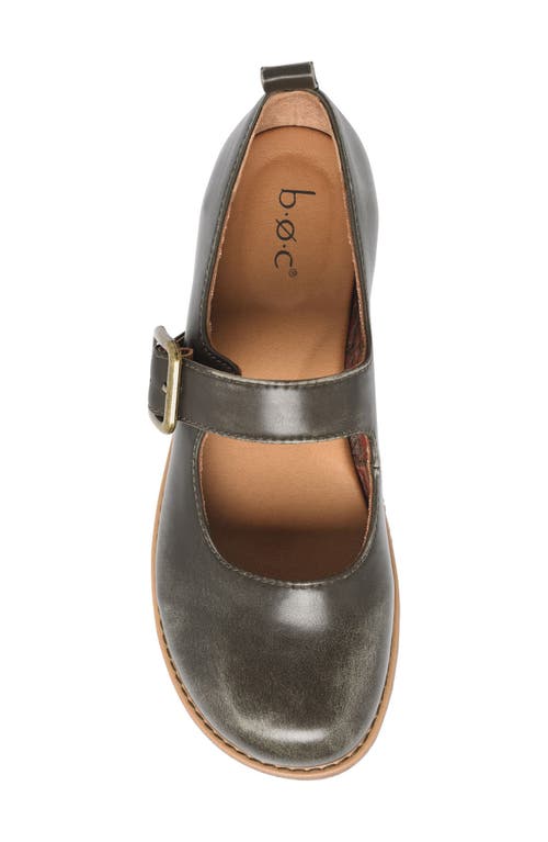 B O C By Børn Lara Mary Jane Flat In Green