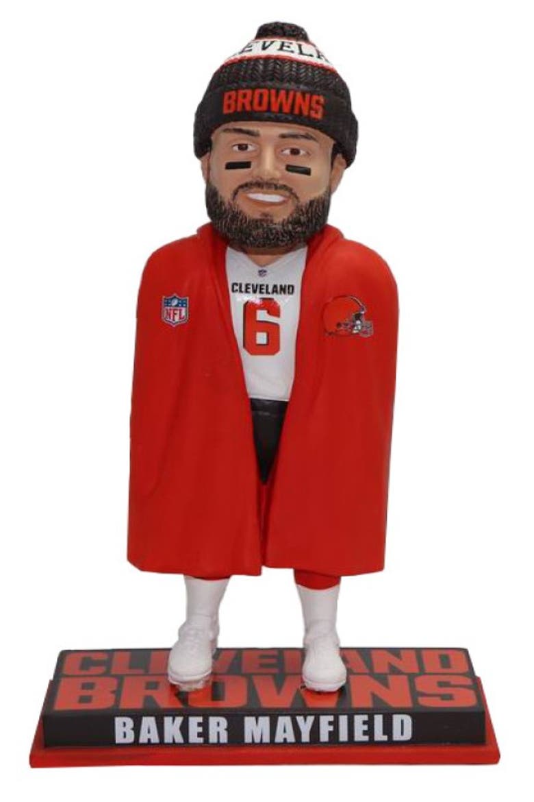 Baker Mayfield (Cleveland Browns) Sideline Exclusive NFL Bobblehead #/750, Main, color, Multi-Color