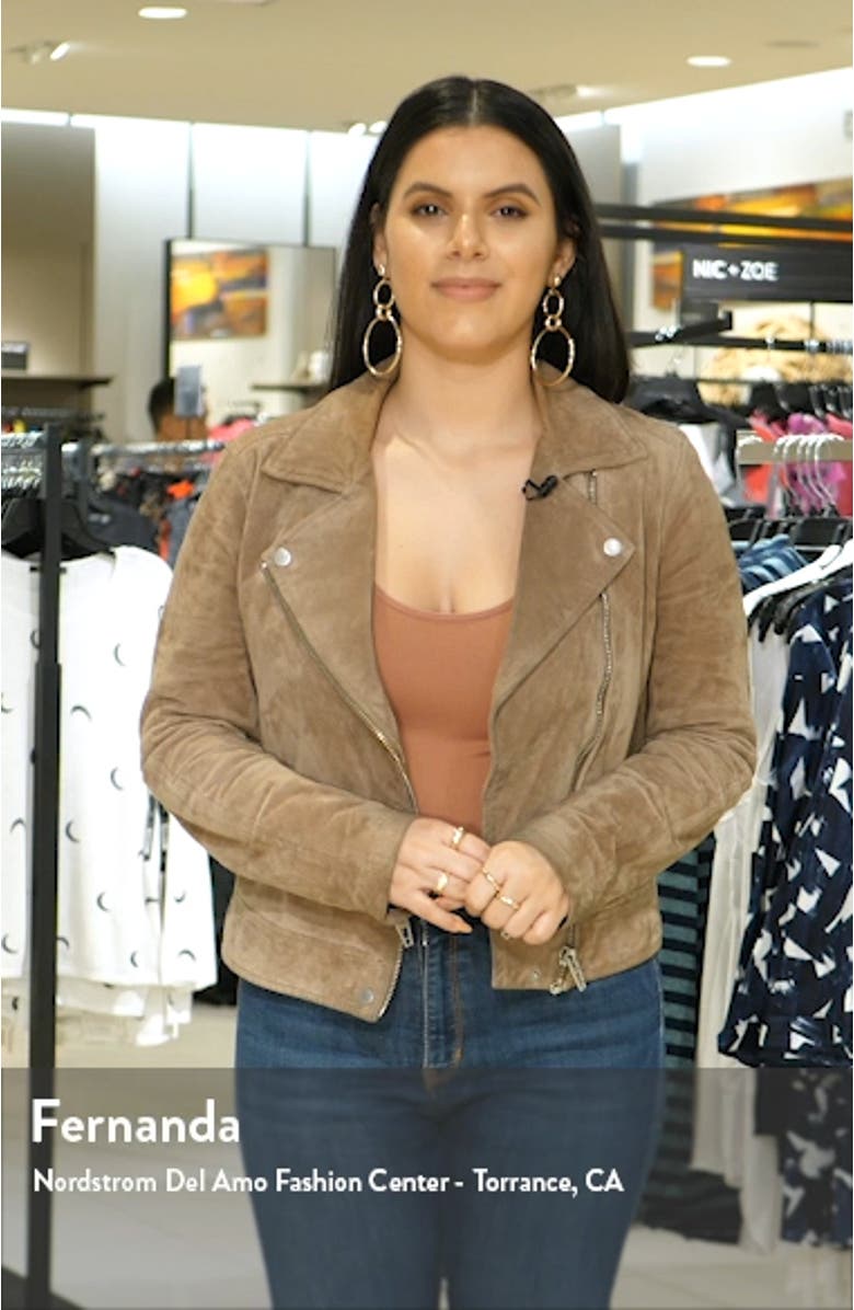 Ruffle Placket Flocked Dot Pinstripe Long Sleeve Cotton Shirtdress, sales video thumbnail