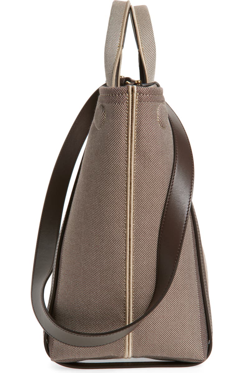 Chloé Carry Canvas Jacquard Tote, Alternate, color, Kohl Brown