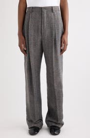 Dries Van Noten Panrom Pleated Wool Pants