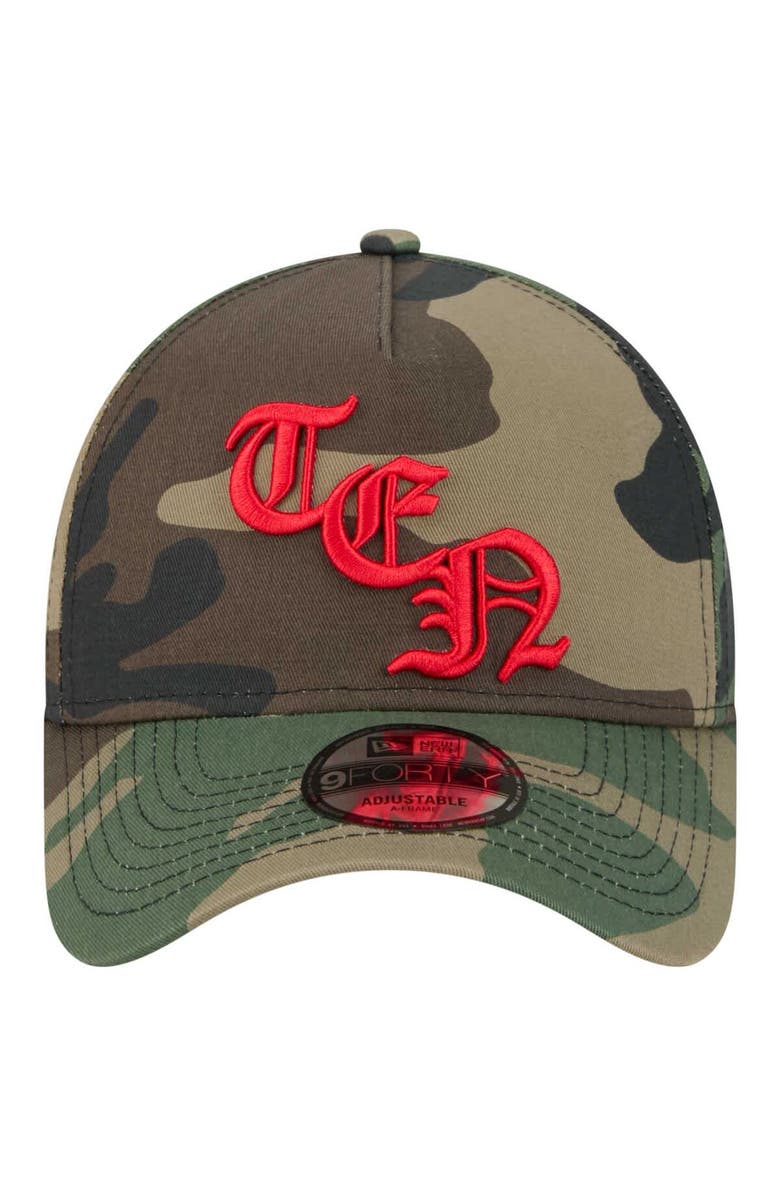 New Era Men's New Era Camo Tennessee Titans Mystic Camo A-Frame 9FORTY Adjustable Hat, Alternate, color, Camo
